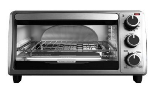 BLACK+DECKER TO1303SB 4-Slice Toaster Oven
