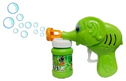 Green Toon Hand Pressing Bubble Making Toy Gun
