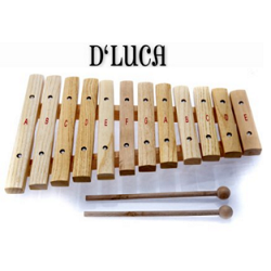 D'Luca 12 Notes Wood Xylophone with Music Cards