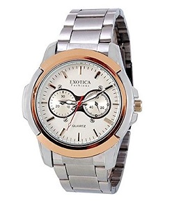 Exotica White Dial Analogue Watch for Men