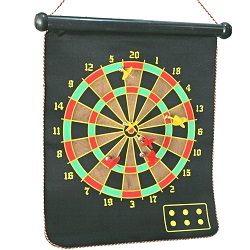 Foldable Magnetic Dart Board For Indoor Entertainment