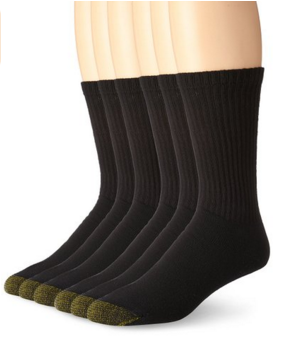 Gold Toe Men's Cotton Crew Athletic Sock 6-Pack