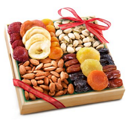 Gourmet Food Nuts Chocolate Holiday Gift Basket