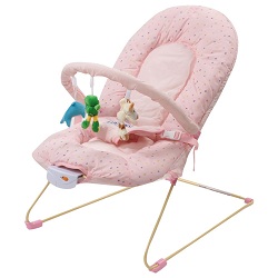 Luvlap Baby Bouncer - Pink - PINK, 0-6 month