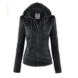 MBJ Womens Faux Leather Jacket 