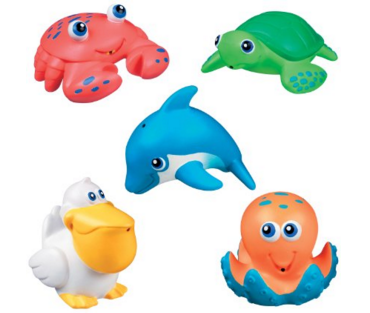 Munchkin Five Sea Squirts Bath Toys