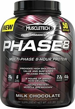 Muscletech Phase 8 Sustained Release Protein - 4.5 lbs