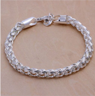 NYKKOLA 925 Solid Silver Stunning Fashion Jewelry Bracelet 