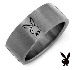 Playboy Ring Size 10 Mens Stainless Steel