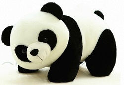 Tickles Stuffed Soft Plush Toy Kids Birthday Black Panda 26 cm